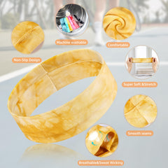 DiyJibb headbands laid flat showing seven color options for coordination
