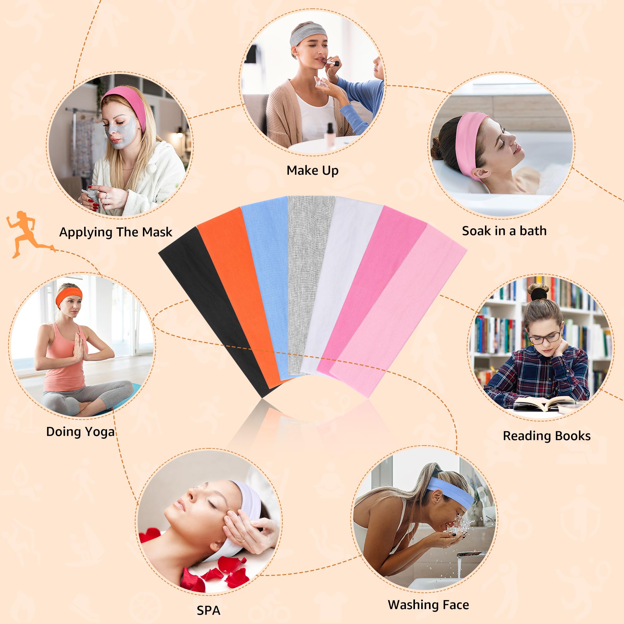 DiyJibb folded headbands inside gym bag for easy portability