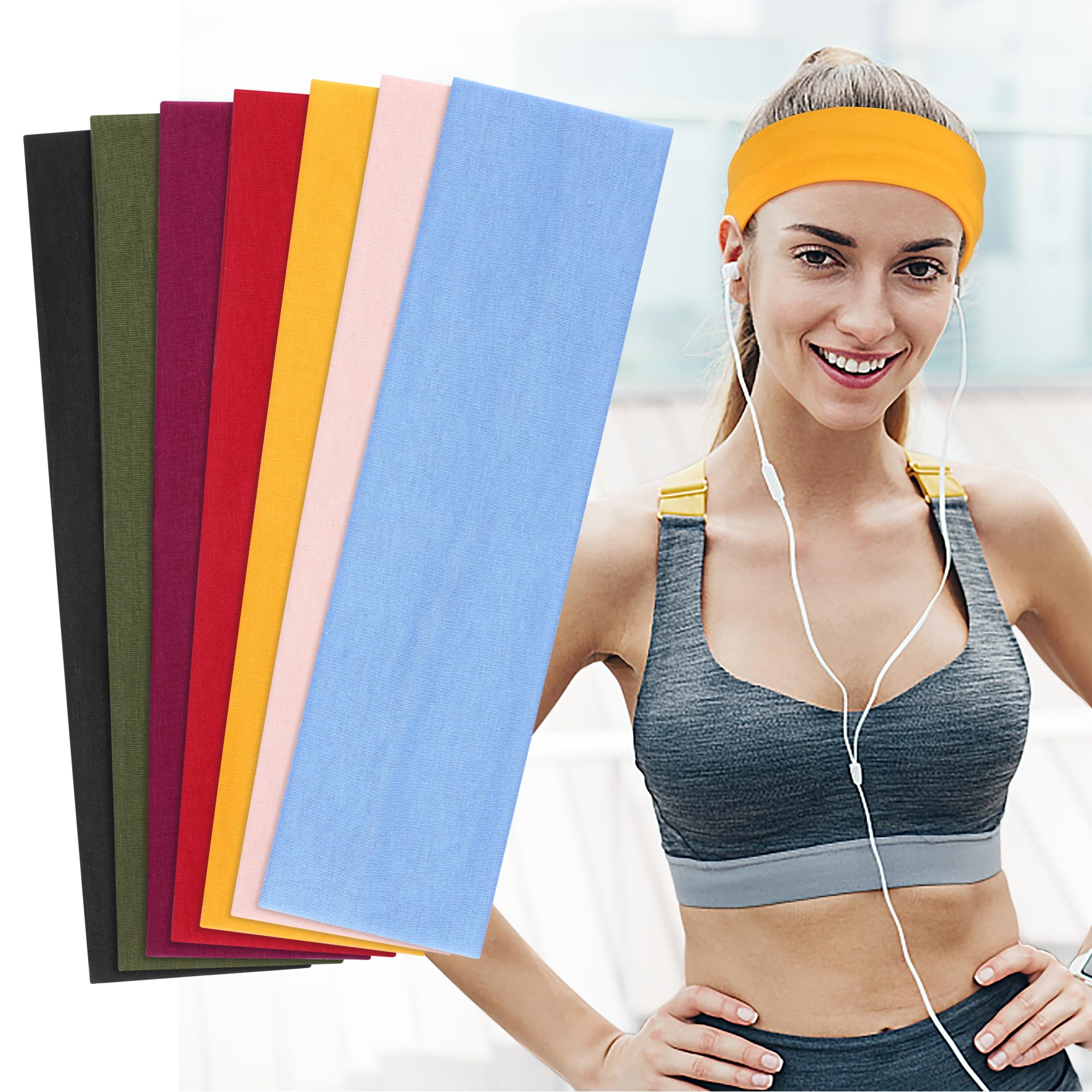DiyJibb headband in yoga studio, non-slip fit during exercise