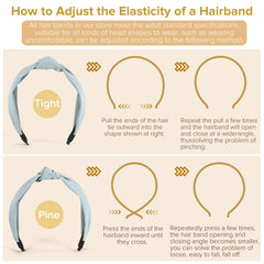 DiyJibb headband beside a hand to show size and secure, comfortable fit