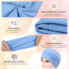 DiyJibb band next to ruler showing 4.2 inch width for fuller forehead coverage