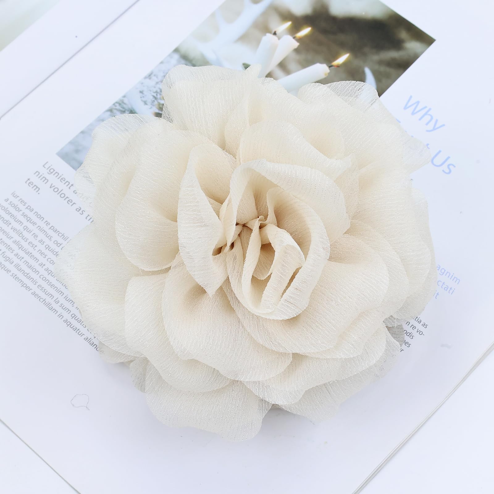 Dizila hair claws styled at a wedding setting showing romantic accessory appeal