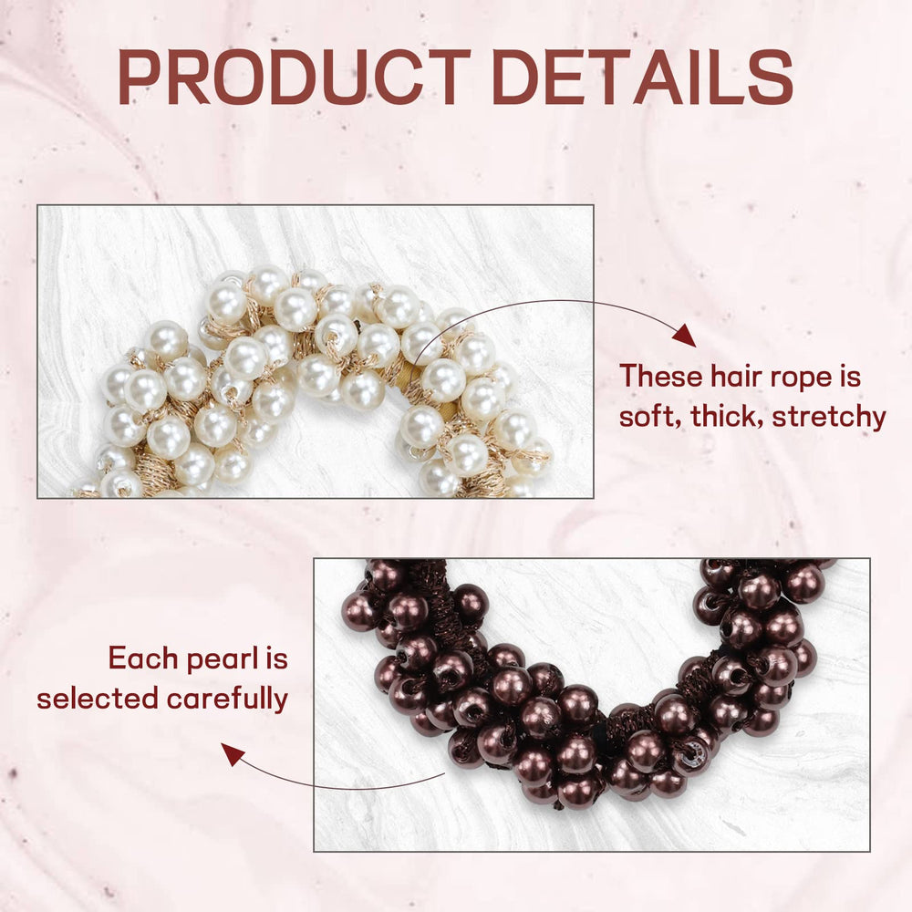 Dizila hair tie holding a ponytail securely and adding sparkle to hair