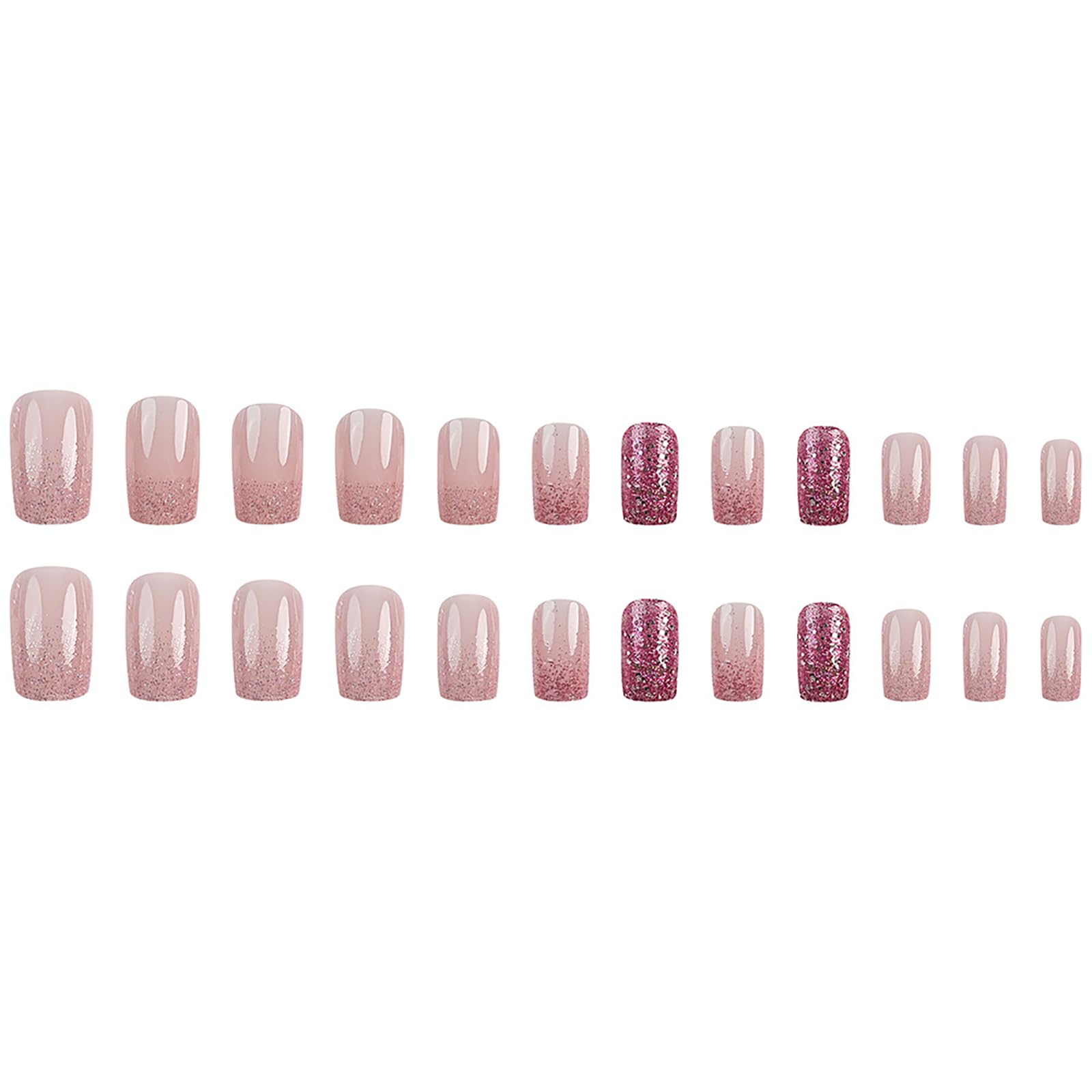 DJAIOD press-on nails in hand demonstrating application ease and natural look