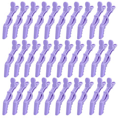 Dkpyt front view of purple alligator clip pack showing quantity and color benefit