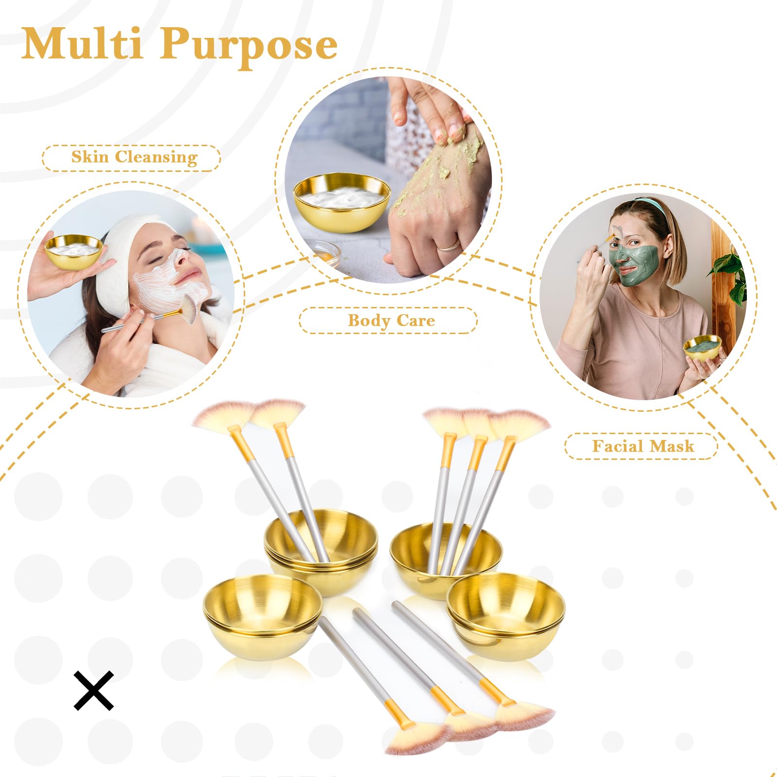 DLUGOPIS brush applying mask on face demonstrating precise, even coverage benefit