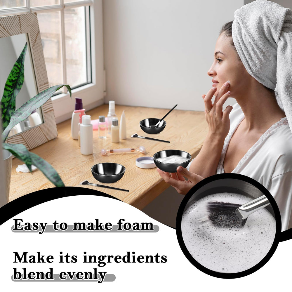 DLUGOPIS brush creating foam from mask mix to improve product activation