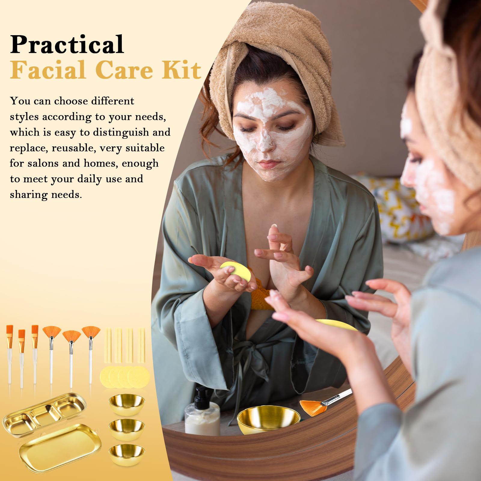 DLUGOPIS kit styled in a home facial scene to create a professional atmosphere