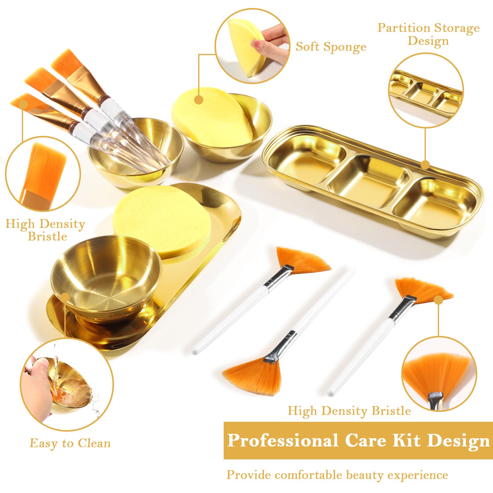 DLUGOPIS three-compartment tray top view for separating serums and powders