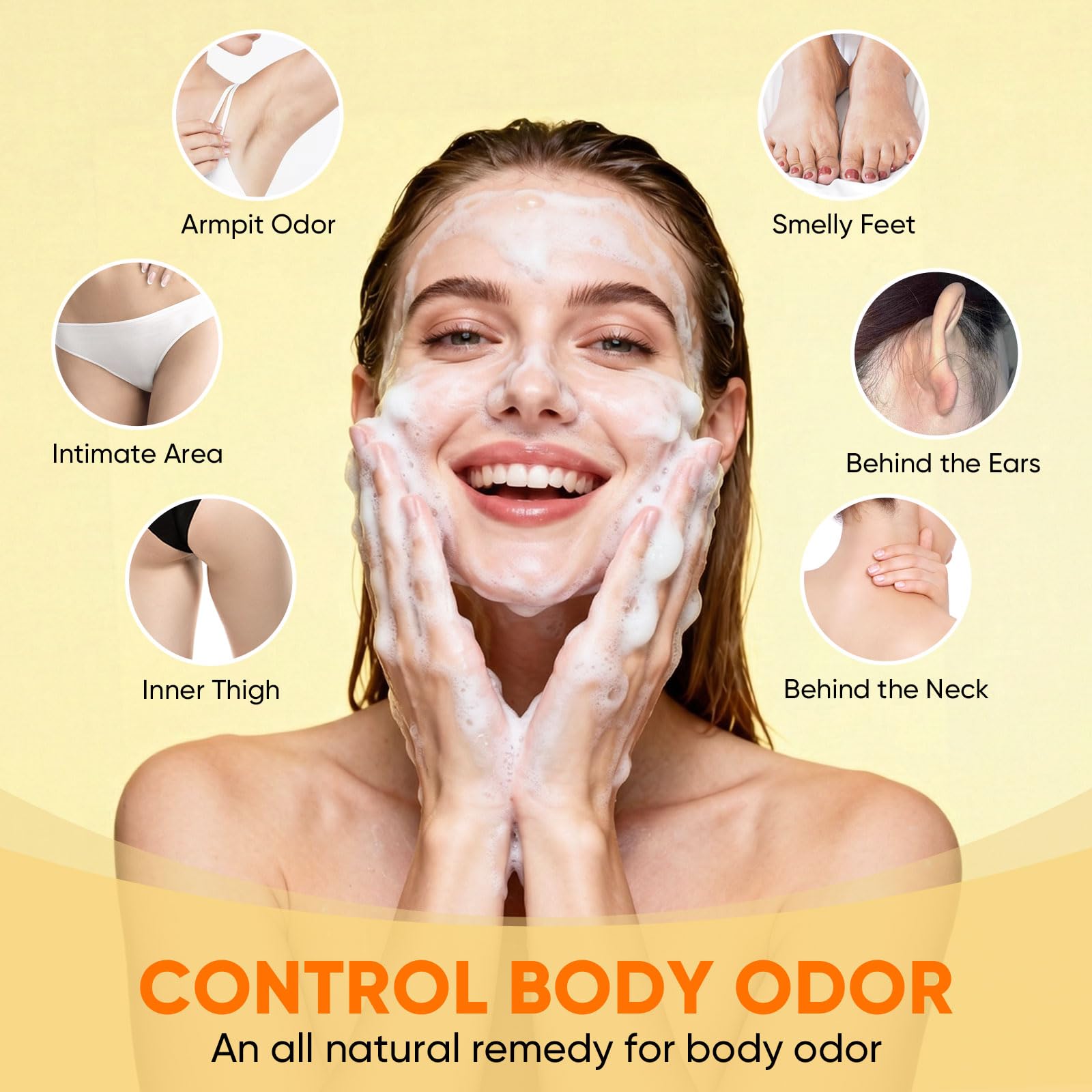 DLWUEN lathered soap demonstrating rich foam and effective cleansing