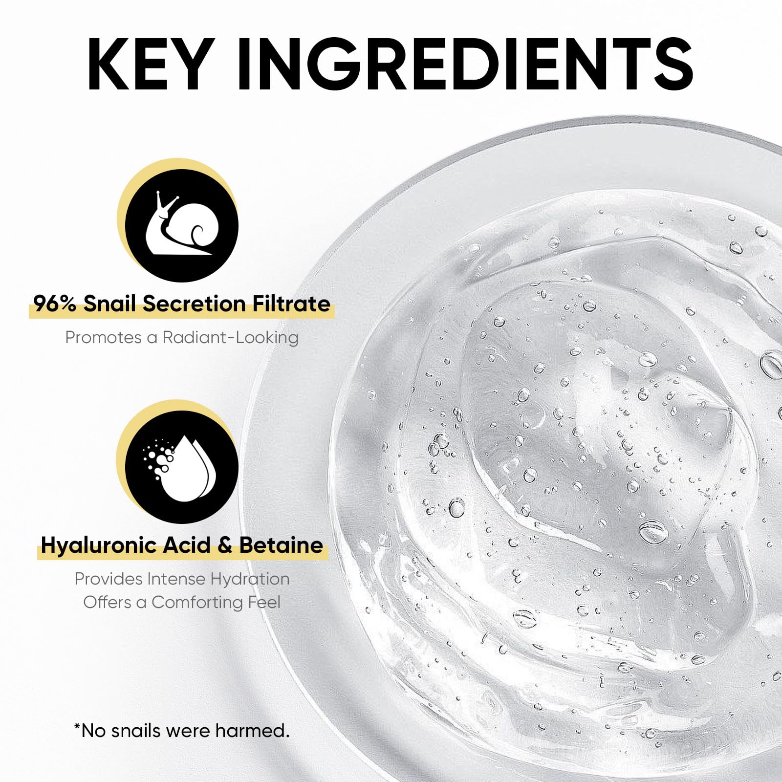 DLWUEN serum applied on hand, showing quick absorption and smoother feel