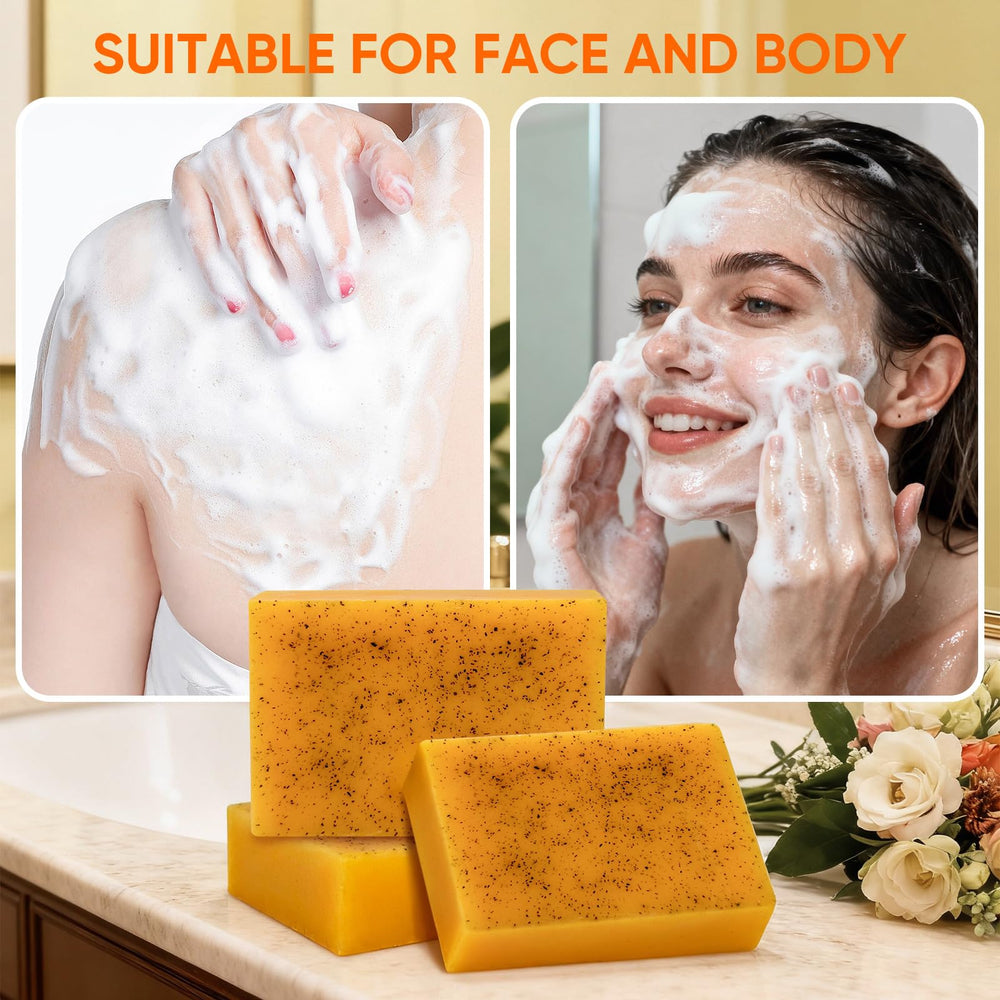 DLWUEN cut soap bar showing layered interior and plant-based oil nourishment