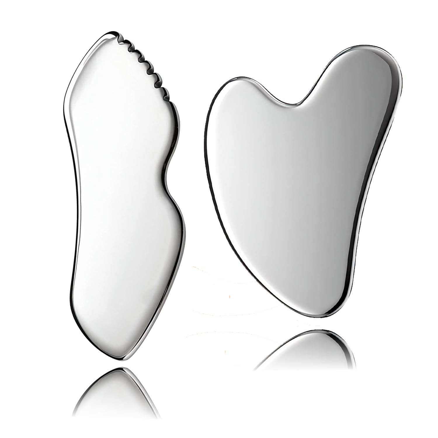 DLYAUA front view of two-piece gua sha set showing sleek packaging and tools, ideal for gifting