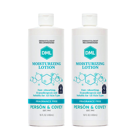 DML front packaging 16 oz pump showing product and easy dispensing benefit