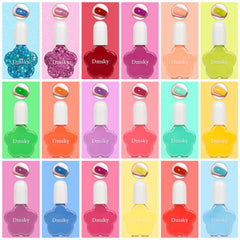 Dmsky bottle close-up displaying color and label for quick identification during play