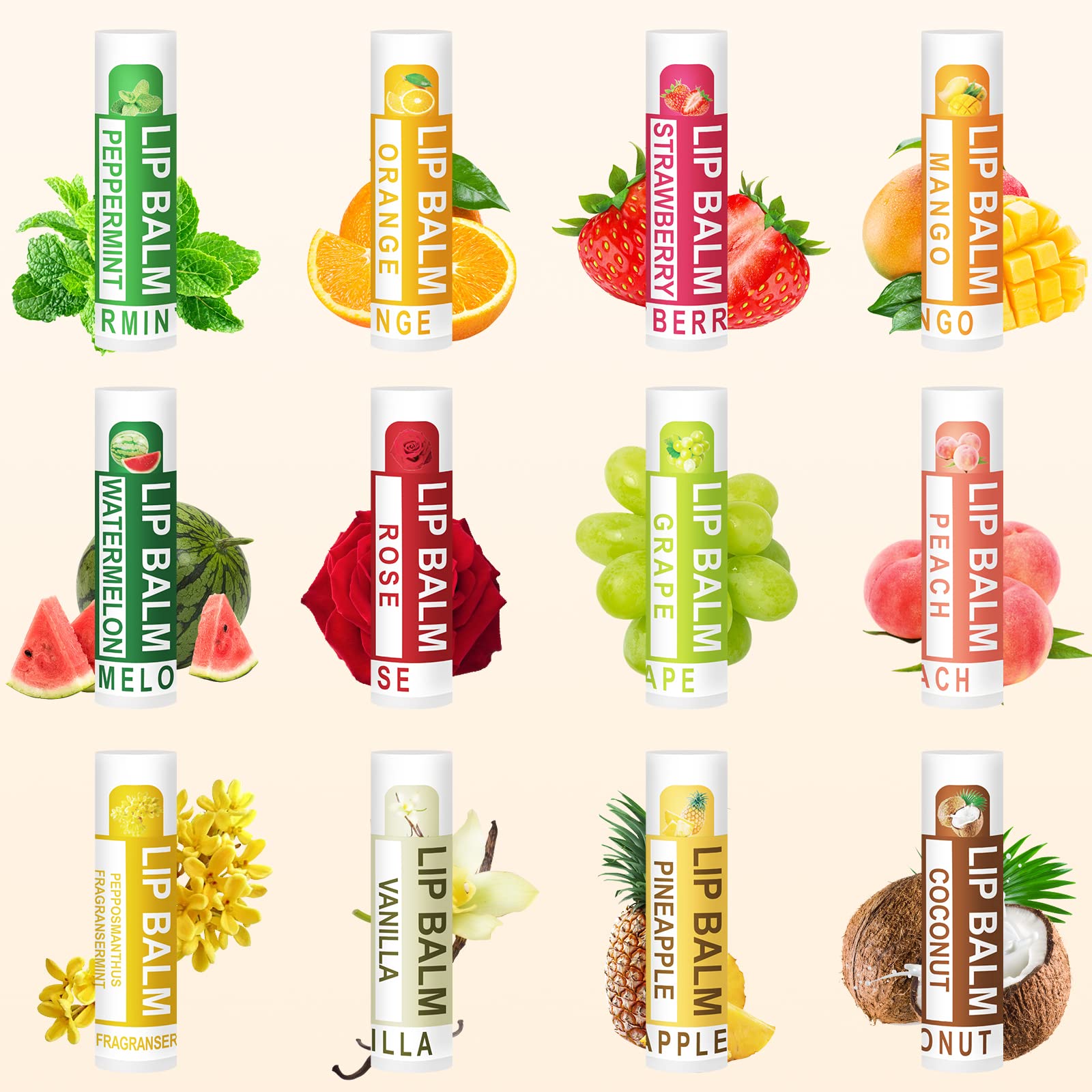 Dmsky assorted flavors arranged top-down to reveal variety and choice