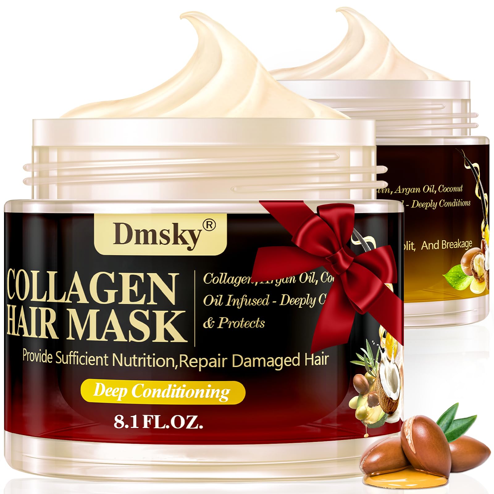 Dmsky front packaging 2 pack showing jars and benefits