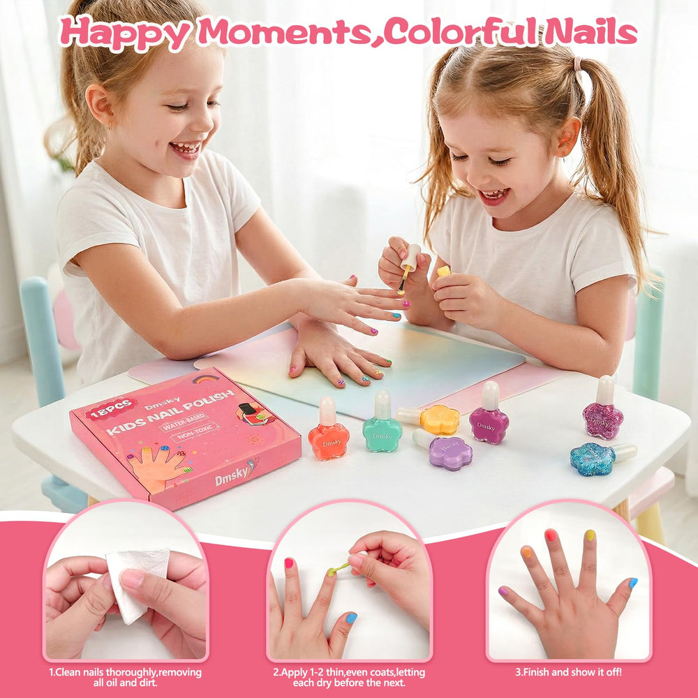 Dmsky glitter swatch on nail showing sparkly finish for playful, eye-catching looks