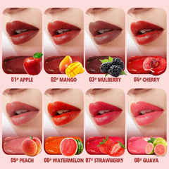 Dmsky single strawberry stick out of tube, bright tint and moisturize benefit