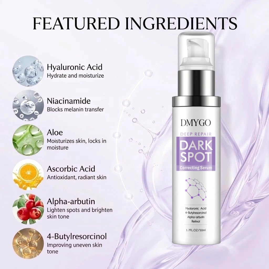 DMYGO serum being applied to hand for targeted brightening