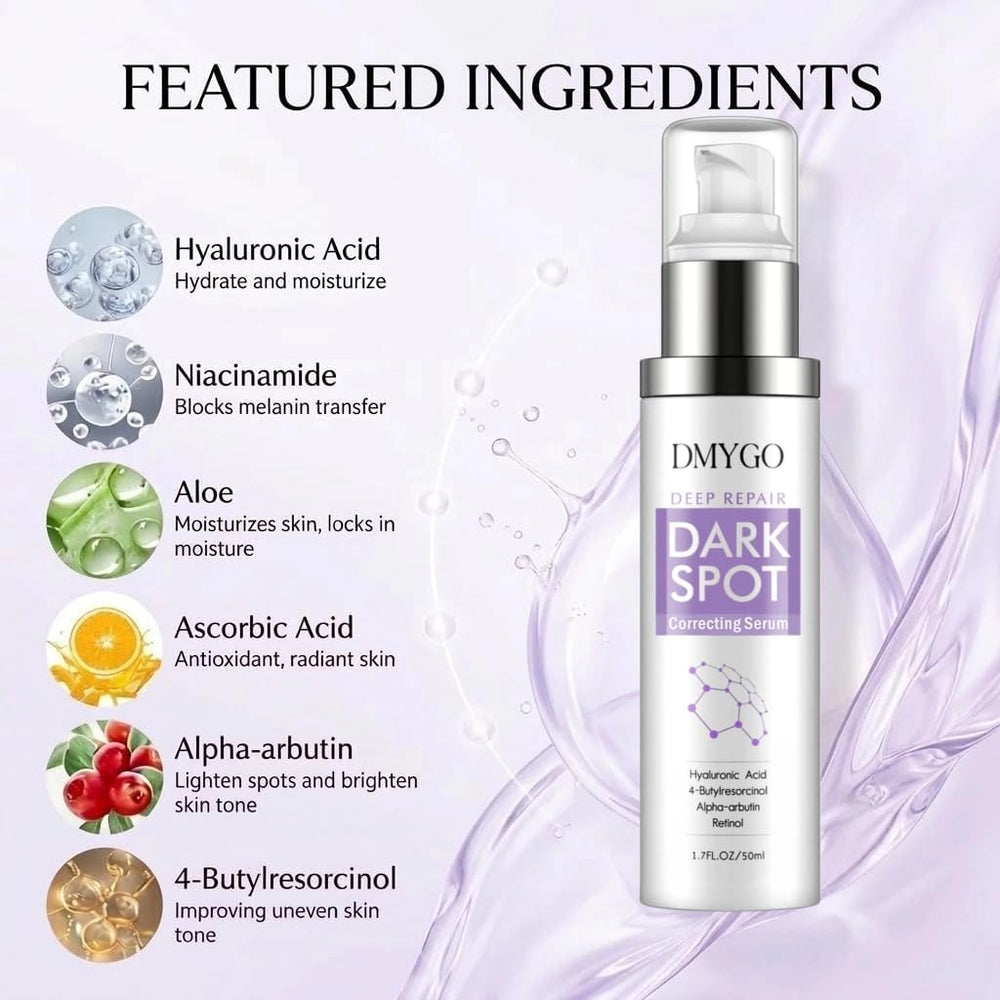 DMYGO serum being applied to hand for targeted brightening