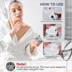 DMYGO product next to everyday items showing 1.7 fl oz compact travel-friendly size
