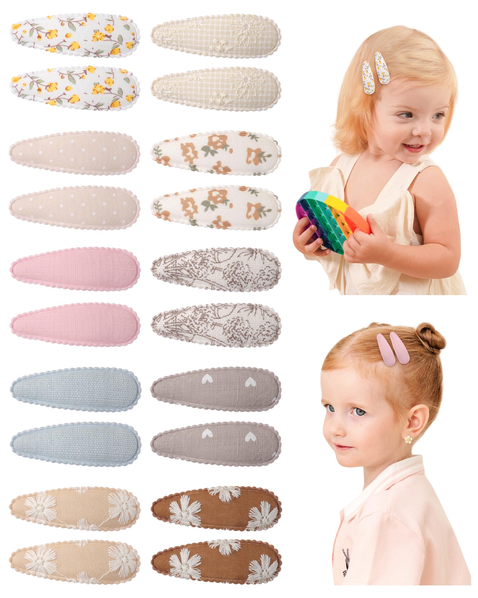 doboi front packaging showing 20-piece floral clip set for easy selection