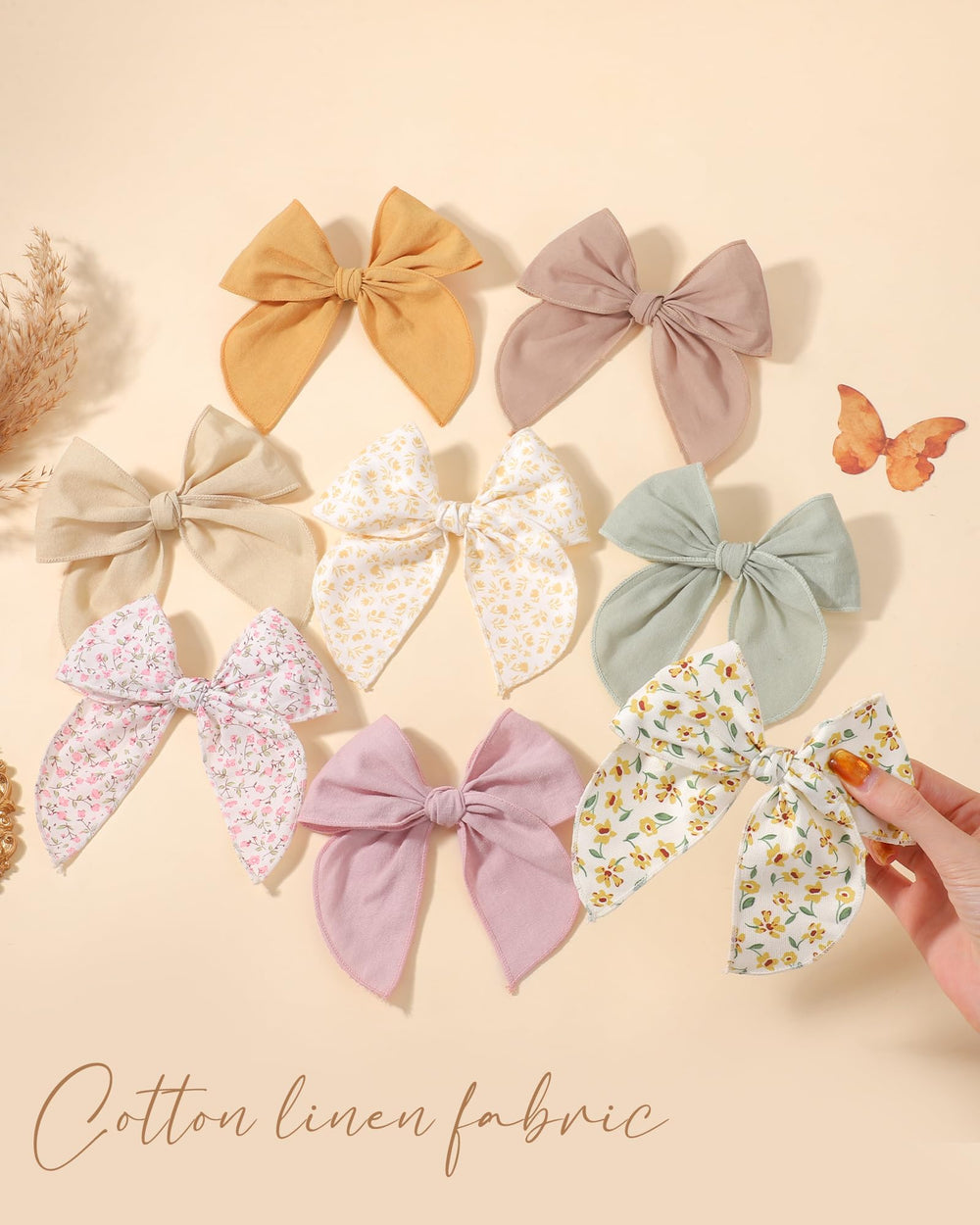 doboi child wearing a bow outdoors showing durable hold during play and good visual appeal