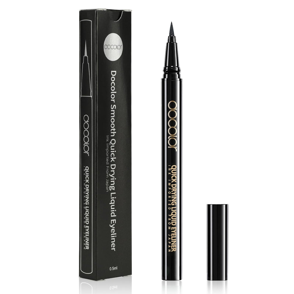docolor front packaging pen showing sleek black liner and brand benefit