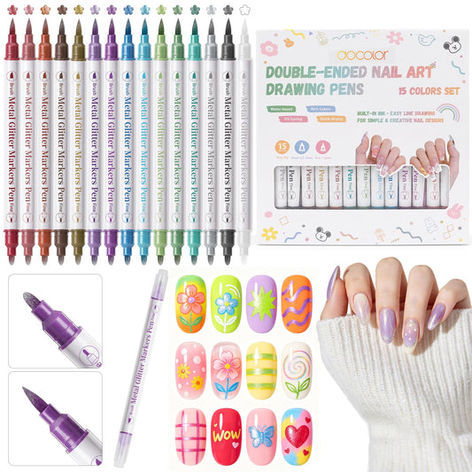 docolor front packaging showing 15 pens and vibrant colors for easy selection