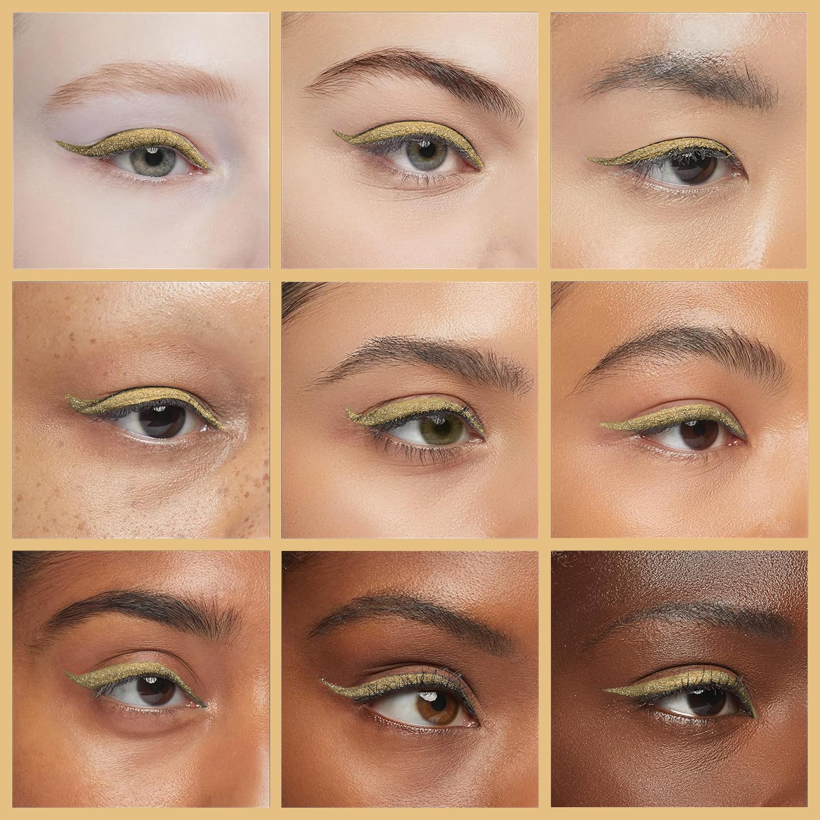 docolor applying eyeliner at mirror demonstrating effortless, controlled use