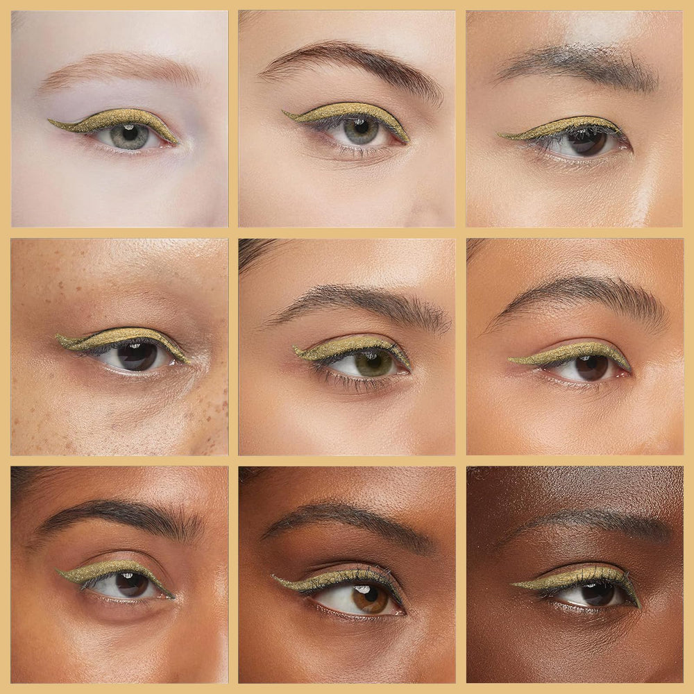 docolor applying eyeliner at mirror demonstrating effortless, controlled use