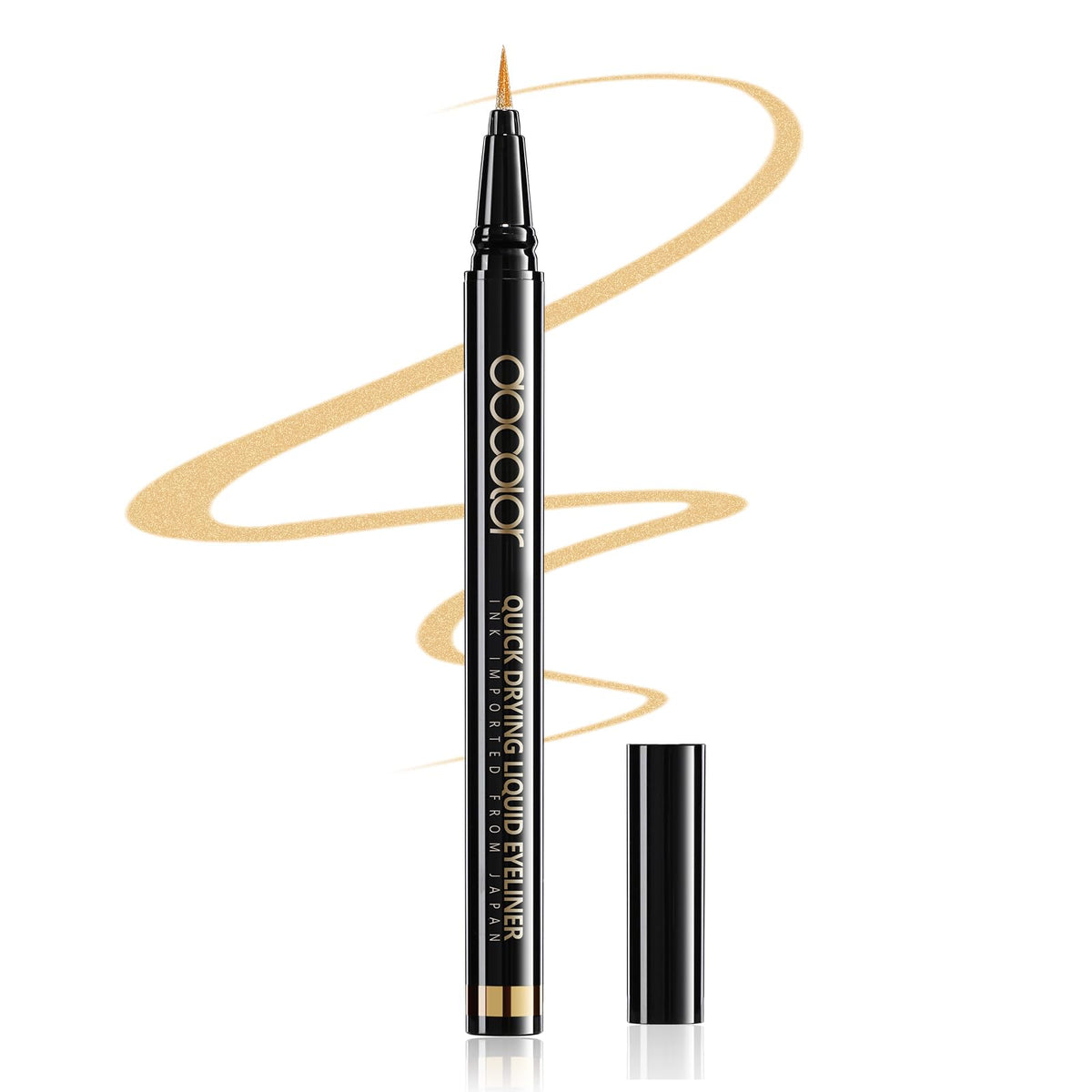 docolor front packaging showing gold eyeliner and product benefit long-wear