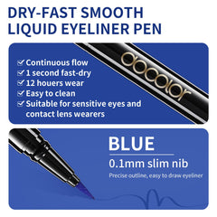 docolor ink swirl on white showing rich blue pigment and smooth texture