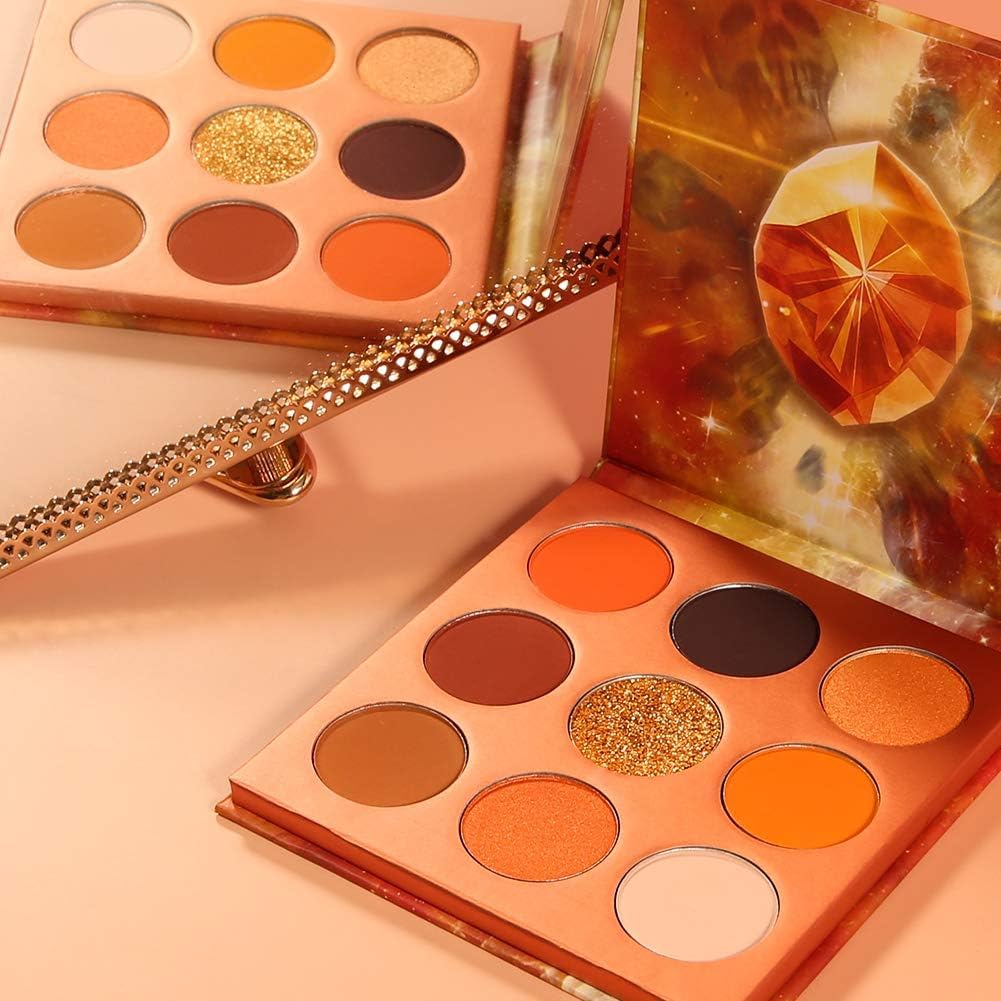 docolor lifestyle model wearing warm orange eyeshadow demonstrating wearable glow
