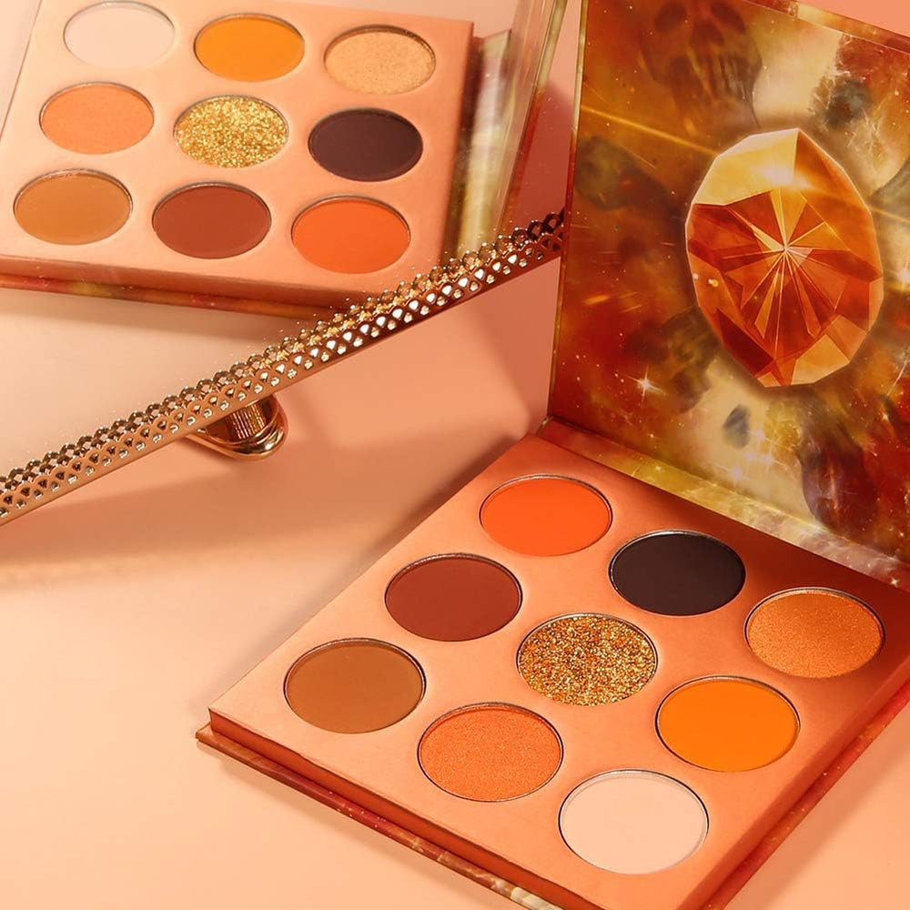 docolor lifestyle model wearing warm orange eyeshadow demonstrating wearable glow