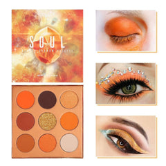 docolor palette front view showing compact orange gemstone design and portability