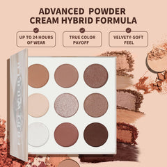 docolor close-up of matte and shimmer textures revealing smooth blendability