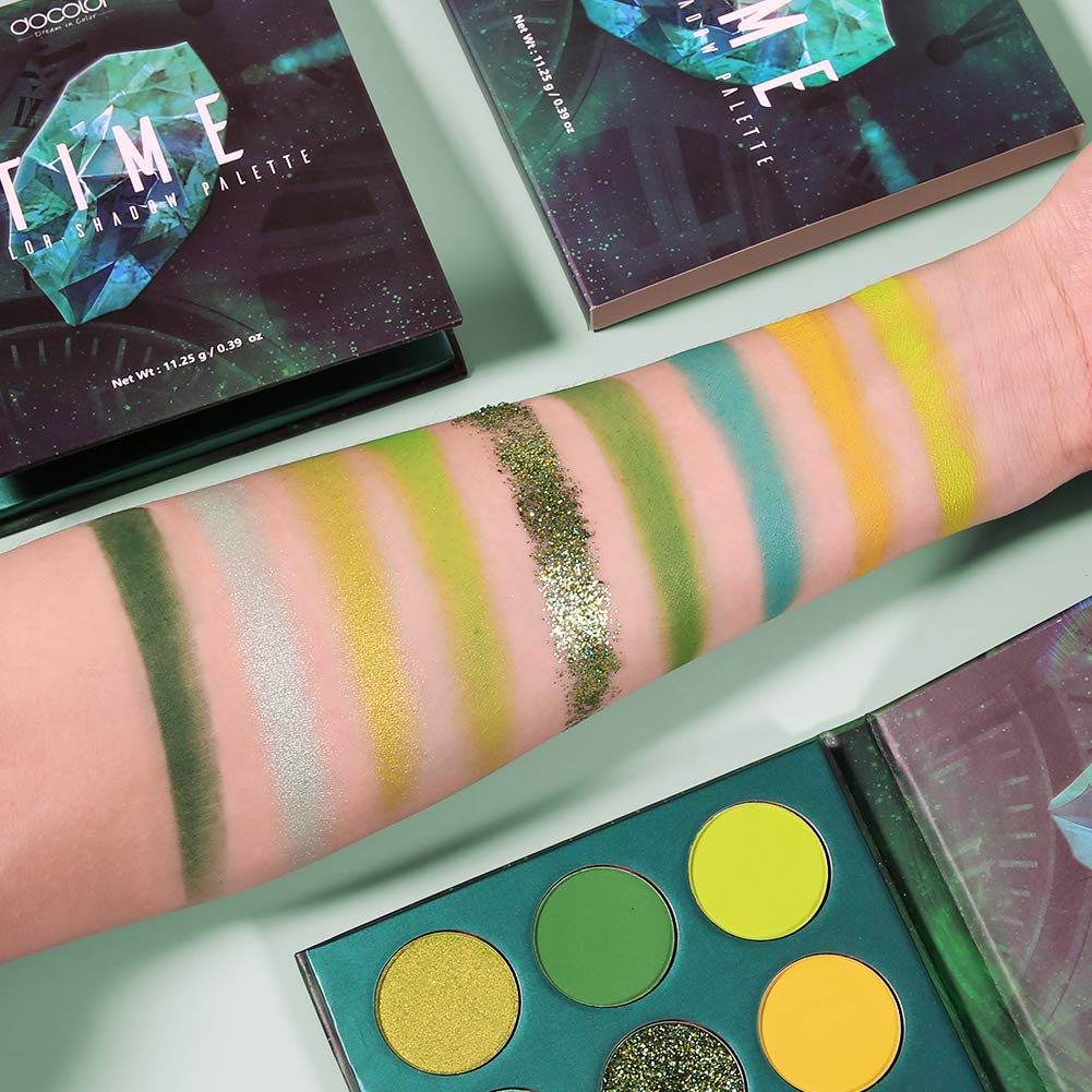 docolor close-up shimmer pan highlighting reflective finish and concentrated sparkle