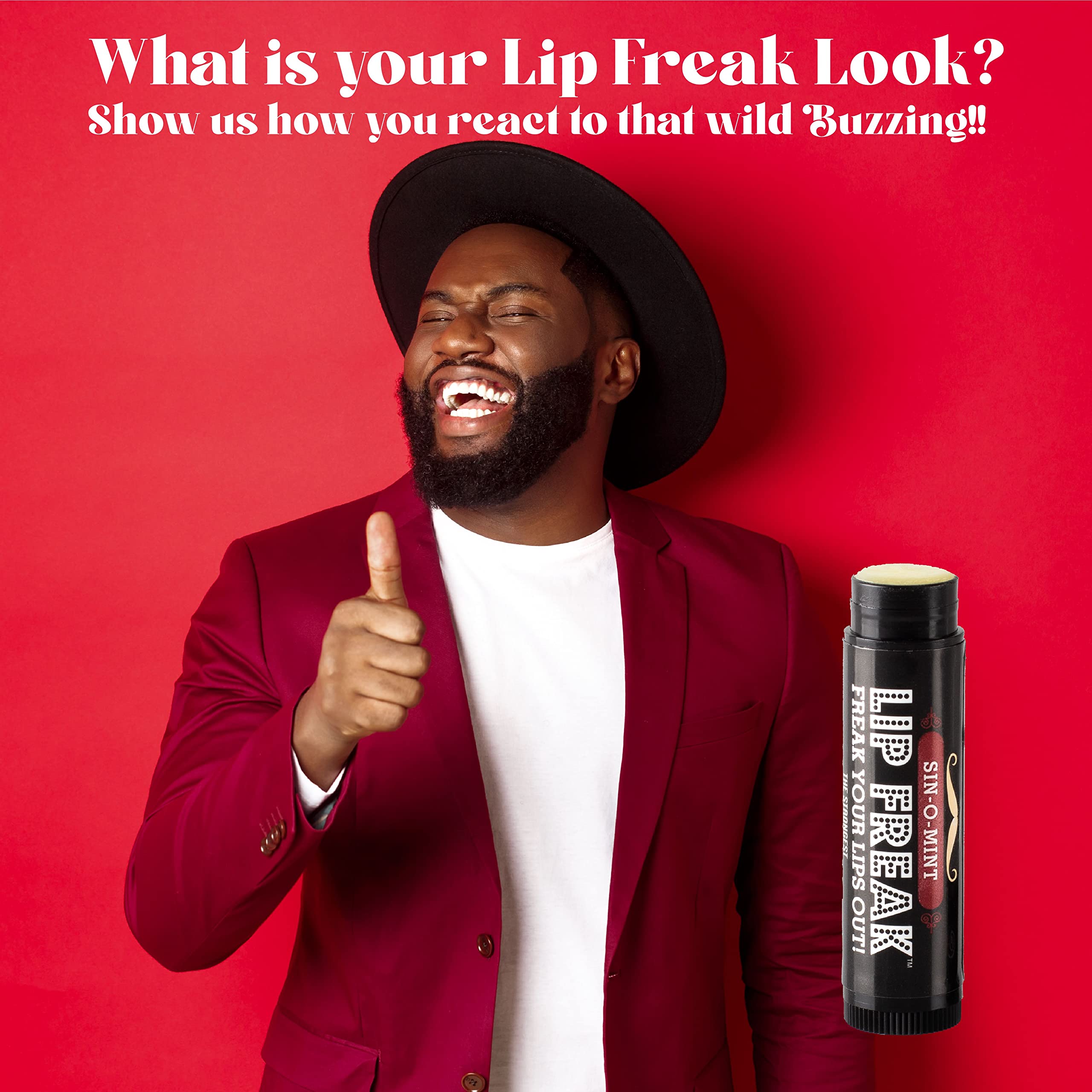 Doctor Lip Bang's two-pack next to lipstick for scale showing convenient value and portability