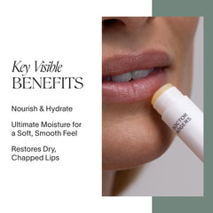 Doctor Rogers lip balm open cap showing smooth texture and instant hydration