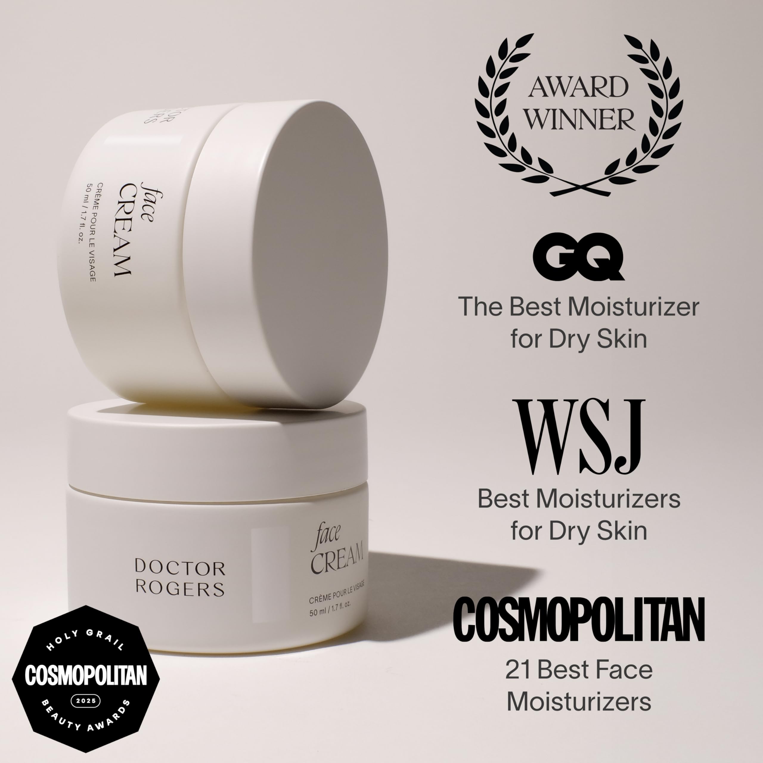 Application of Doctor Rogers Restore cream on hand demonstrating non-greasy absorbency