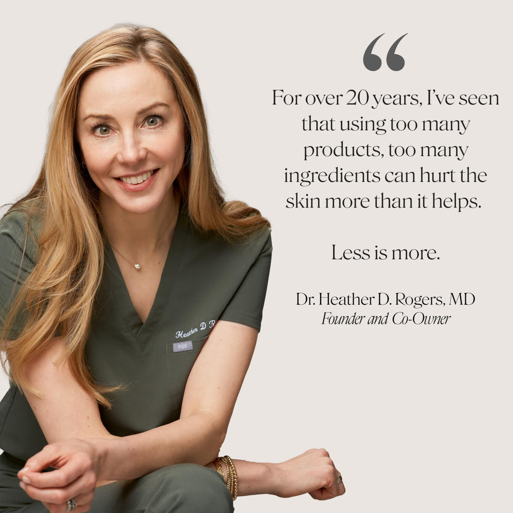 Doctor Rogers Restore before and after scale illustrating reduced fine lines and smoother skin