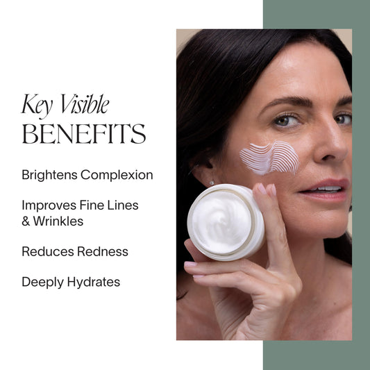 Doctor Rogers Restore jar open revealing smooth moisturizing texture for fast absorption