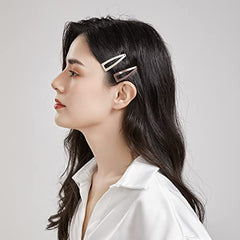 Dofash clip holding bangs on model for hands-free makeup