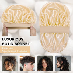 Doitory fabric close-up revealing smooth satin texture that minimizes friction and breakage