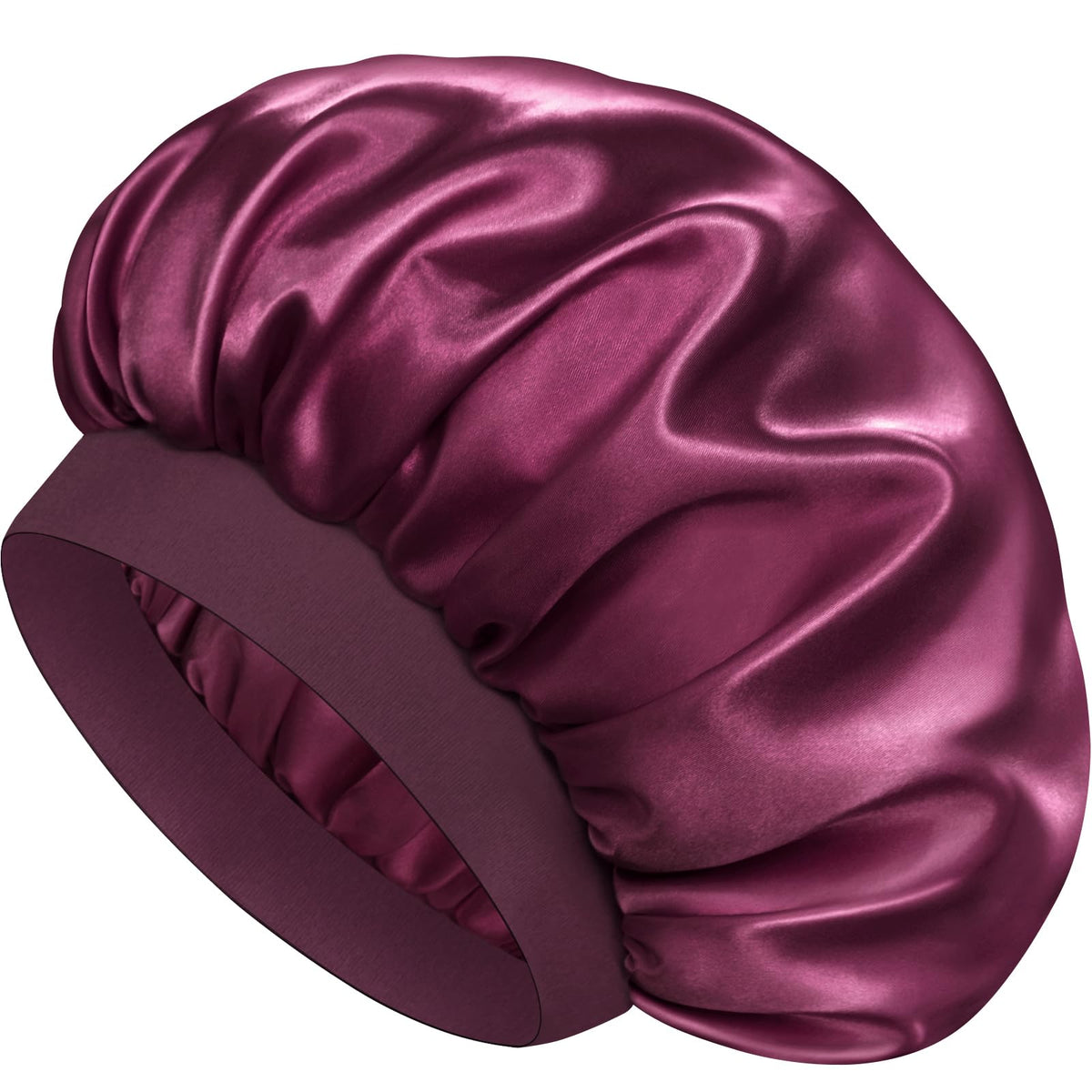 Doitory bonnet front view showing purplish red color and protective shape