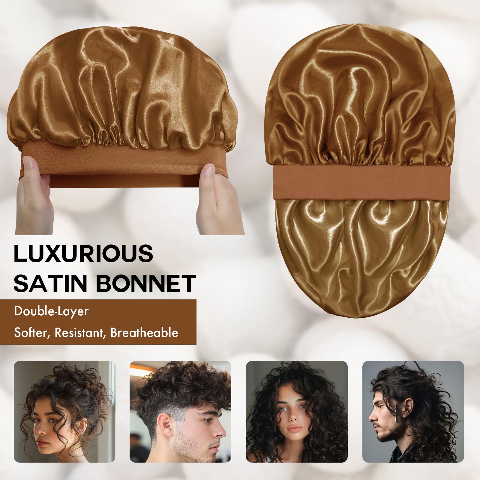Doitory inner satin close-up revealing smooth texture that reduces friction
