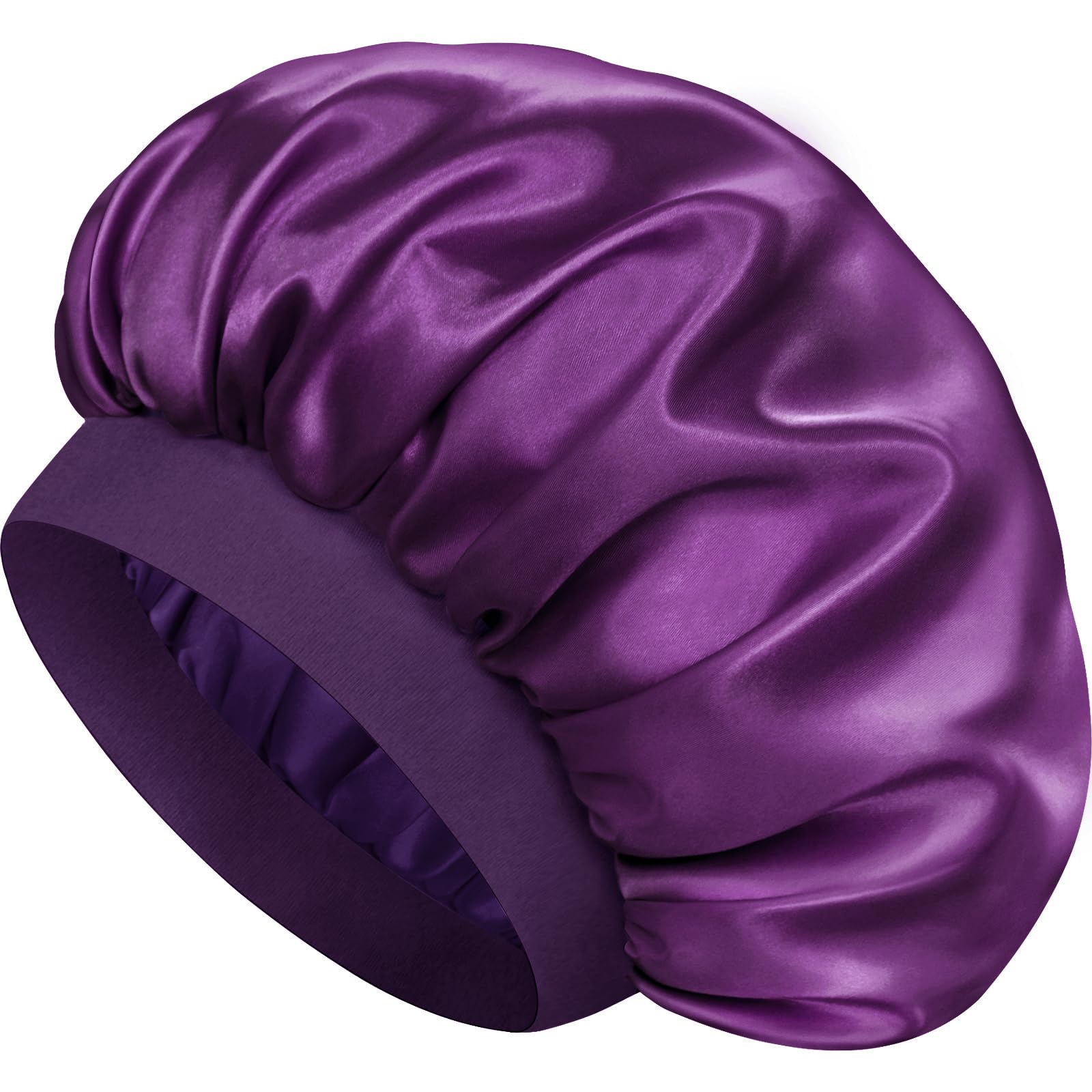 Doitory front view deep purple bonnet showing full coverage and stylish finish