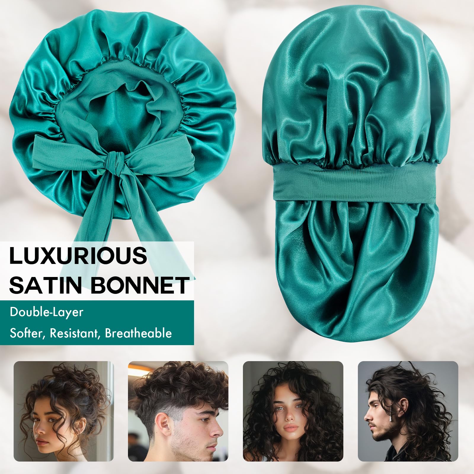 Doitory close-up of inner satin lining highlighting gentleness and moisture retention